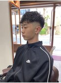 MEN'SHAIRツーブロック束感ショート波巻きハイライト4