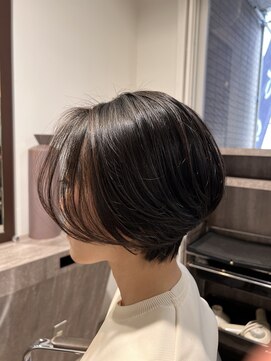 パーチェヘアー(pace hair) 大人可愛い20代30代40代/前下がりショートボブ/丸みショート◎