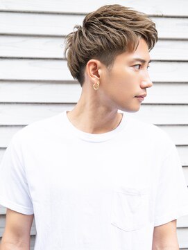 ハニーシブヤ(HONEY shibuya) ワイルドツーブロック刈り上げアップバングショート/ビジネスOK