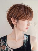 大人かわいい丸みショート20代30代