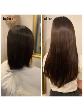 エクステンション キュー(extension Q) プルエクステ/ダイヤモンド毛質52cm(胸下)