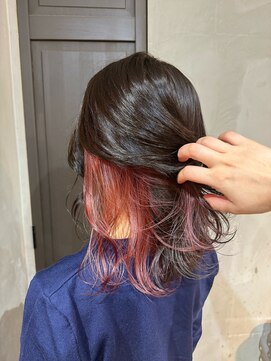 アクト 三鷹店(ACT) インナーカラー ナチュラルレッド