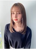 似合わせカット 小顔カット ストレートヘア 【山崎 輝】
