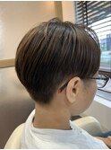 丸み刈り上げショート/ツーブロック