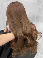 ラックスビー シュクラン 八戸ノ里駅前店(LUXBE SHUKRAN) 透明感ミルクティーベージュニュアンスカラー