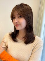 ガーデンヨコハマ(GARDEN YOKOHAMA) こなれミディレイヤーカットワンカール内巻きベージュカラー