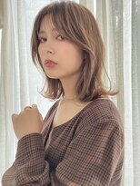 キートス(Kiitos) カカオブラウン秋カラーレイヤースタイルくびれ巻き