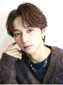 センターパート 韓国ヘア フェザーパーマ ニュアンスパーマ