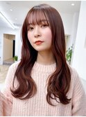 Say.黒髪ボブルフネビージュ小顔ワンレンぱっつん前髪ロング韓国