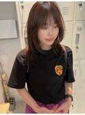 【KASUMI天神美容室】オレンジブラウン×海外レイヤー