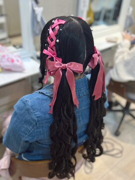 ヘアセットサロン ミント(Hair set salon MINT) レースアップツインテール