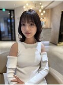 モテ髪ワイドバングサイドバング美髪ツヤ髪