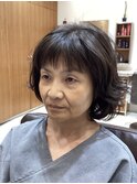 ミディアムレイヤーパーマスタイル