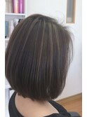 白髪ぼかしハイライト