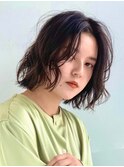 イメチェン/ホワイトブロンド/外ハネボブ/美髪/表参道/髪質改善
