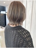 福山市美容室Caaryハイトーンカラーくびれボブスタイル