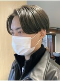 名古屋栄ニュアンスパーマセンターパートメンズ縮毛矯正マッシュ