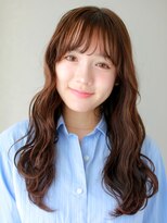 ヘアサロンガリカアオヤマ(hair salon Gallica aoyama)&nbsp;肌映えショコラカラーのゆる波ロング