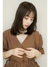 【5回目までOK】5500円OFF カット+透明感カラー+TR+バイカルテホームケア付