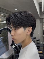 ニコ トウキョウ ロジック(nico TOKYO Logic)&nbsp;センターパートニュアンスパーマフェザーパーマ