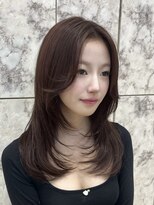 シーシンジュク 新宿南口(Sea shinjuku)&nbsp;ココアベージュ×レイヤー［小顔/黒髪/オリーブグレー］