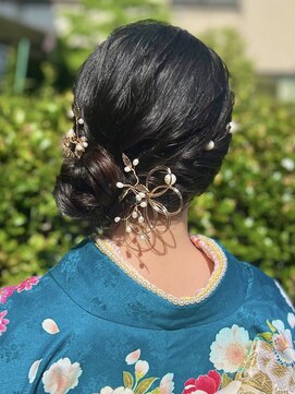 カインド 南青山(hair&make up KIND) サイドシニヨン 和装ヘア