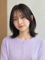 モト 船橋(moto)&nbsp;韓国ボブレイヤー顔周りカット外ハネ艶髪ダークブラウン船橋