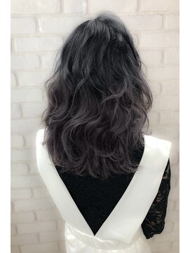 ルノン フィージュ(LUNON fieju) 【LUNON fieju】グラデーションパープルシルバー