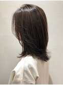 外ハネグレージュ