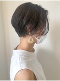 【高塚栞里】大人丸みショート 小顔 グレージュ 20代30代人気！