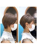 【山方　直也】小顔×似合わせカット×マッシュショート×耳かけ