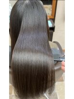 バランスヘアクリニック 南仙台駅前店(Balance hair clinic) 髪質改善縮毛矯正[タイトストレート/ダークグレージュ]30代/40代