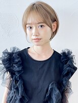 アイティーバイアルバム 下北沢店(IT by ALBUM)&nbsp;ナチュラルショート_マチルダボブピンクベージュ_9575