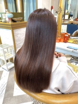 ロンドアベニール 北千住(Lond avenir) 【髪質改善】美髪縮毛矯正　チョコレートベージュ　西田