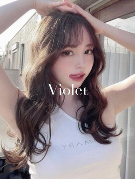 バイオレット 表参道店(Violet) 愛されゆるふわウェーブロングレイヤーカットシルキーベージュ