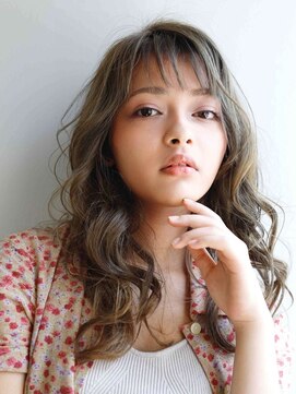 セッテ 学芸大学店(Sette) セミロングカール　カーキベージュ　　　学芸大学