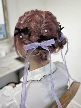 ヘアセット専門店 ナゴミ 渋谷店(nagomi) 編み込みツインお団子