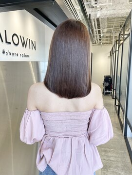 サロウィン 池袋(SALOWIN) 美髪縮毛矯正 × ナチュラルベージュ × 髪質改善 #165