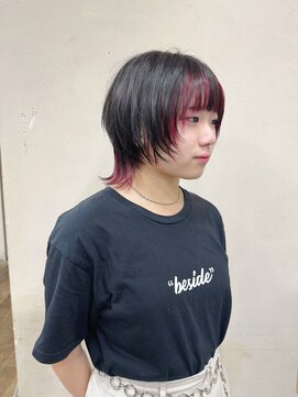 ハピネス 王寺店(Happiness) ウルフ 顔周りレイヤー フェイスフレーミング ウルフマッシュ