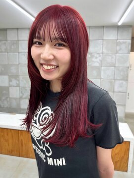 トゥコ(tuco) ミディアム ワインレッド フェイスレイヤー ブリーチ無し