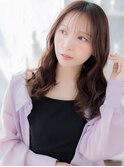 韓国風巻き透けバングこなれロングレイヤーa上尾20代30代40代