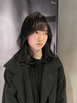 クレオヘアフィーカ(CLEO hair fika) ブルーブラック　ぷっつりカット