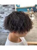 波巻きパーマ