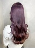 ブリーチありラベンダーブラウン
