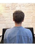 シルバーアッシュ　メンズマッシュ【ブリーチカラー　東川口】