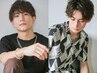 ★メンズカット+フルカラー+パーマ+アミノ酸後処理トリートメント　￥12500