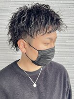 デプト(DEPT.)&nbsp;フェードスパイキーショートツイストスパイラルパーマバーバー