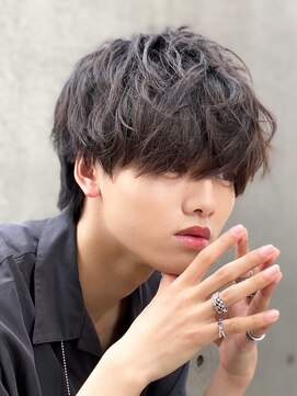 エルマーク 渋谷(L-MARK) シャドウパーマメンズカットスパイラルパーマツイスパ波巻き