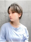 【GEEKS渋谷】スモーキーアッシュ/秋カラー/クールショート/小顔
