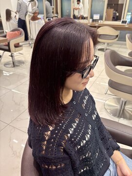 アッシュ 下北沢店(Ash) ブリーチなしで秋カラーボルドーブラウン